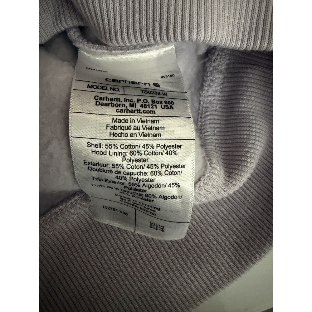 Carhartt Women's Relaxed Fit Hoodie Size Large - Picture 6 of 6